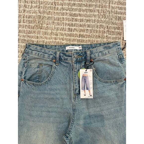Women’s Baggy Wide Legged Cropped jeans by Song Sz 7 - Picture 2 of 5